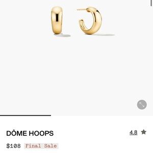 Dôme Hoops Gold Chunky Hoop Earrings